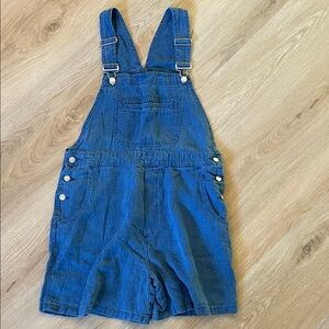 GAP Classic 100% Linen Short Overalls Size Large